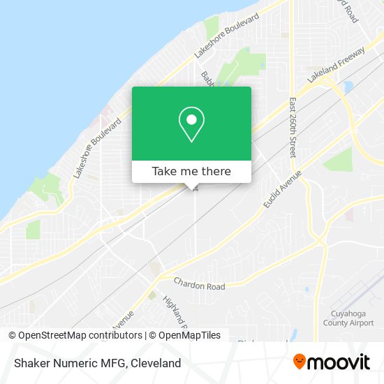 Shaker Numeric MFG map