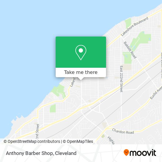 Mapa de Anthony Barber Shop