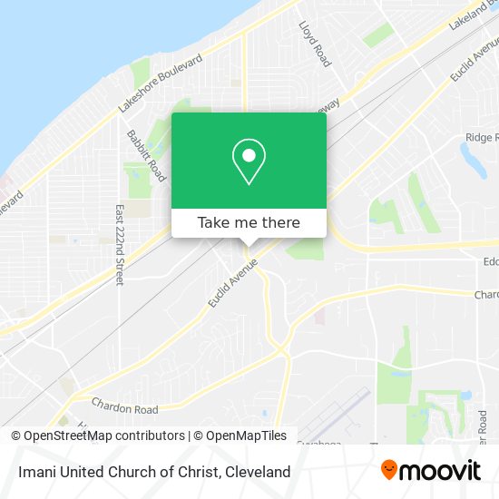 Imani United Church of Christ map