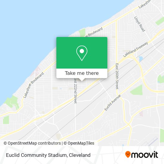 Mapa de Euclid Community Stadium
