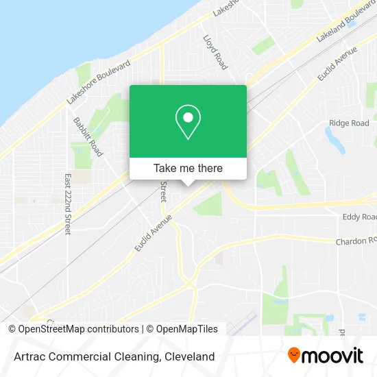 Artrac Commercial Cleaning map