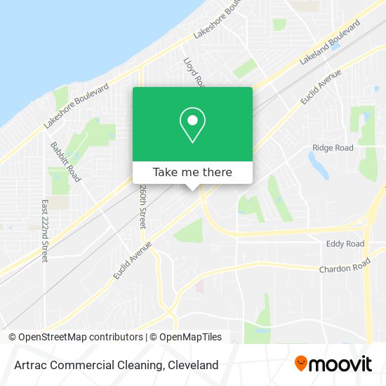 Artrac Commercial Cleaning map