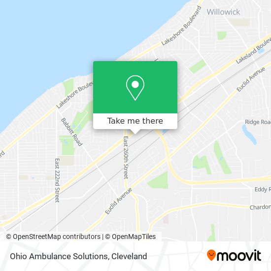 Mapa de Ohio Ambulance Solutions