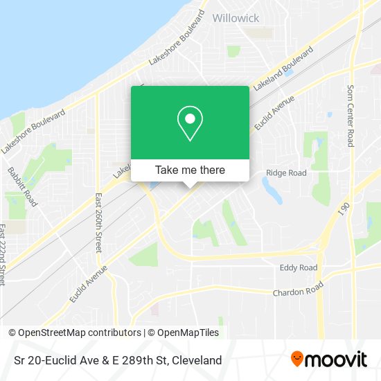 Sr 20-Euclid Ave & E 289th St map