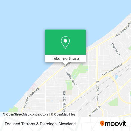 Mapa de Focused Tattoos & Piercings