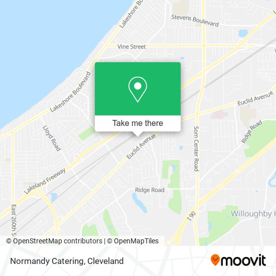 Normandy Catering map