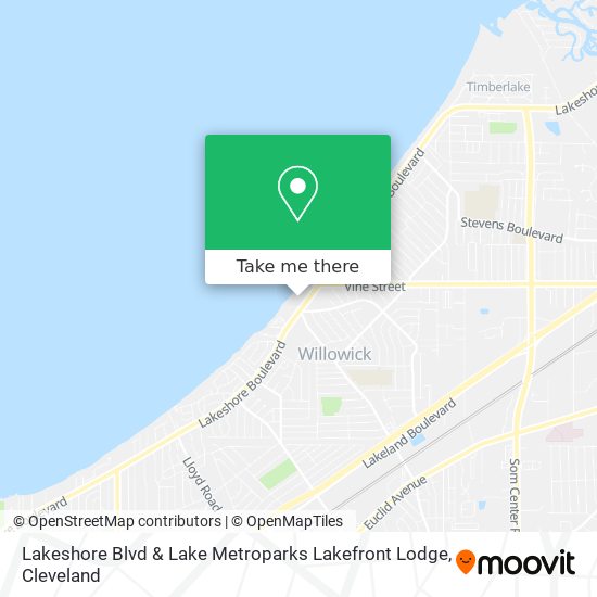 Mapa de Lakeshore Blvd & Lake Metroparks Lakefront Lodge