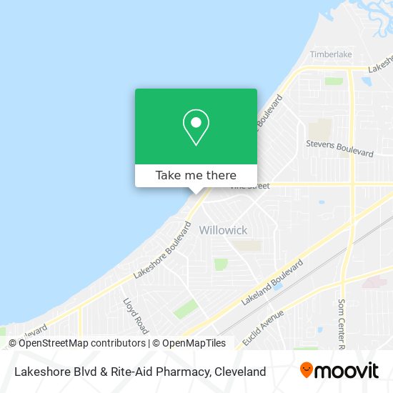 Lakeshore Blvd & Rite-Aid Pharmacy map