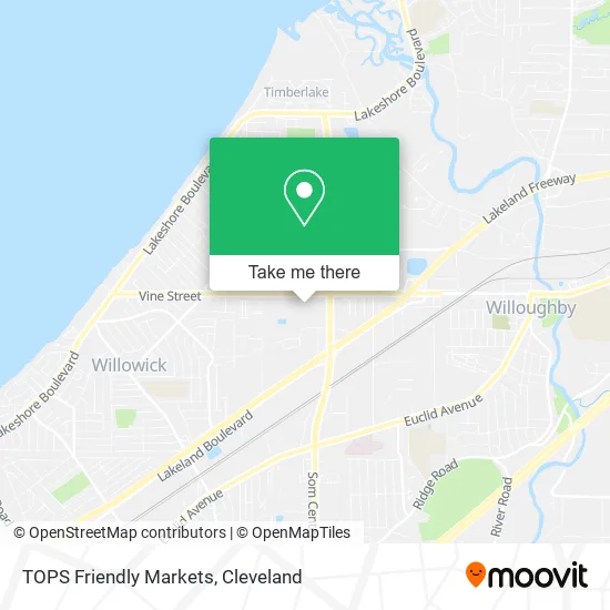 TOPS Friendly Markets map