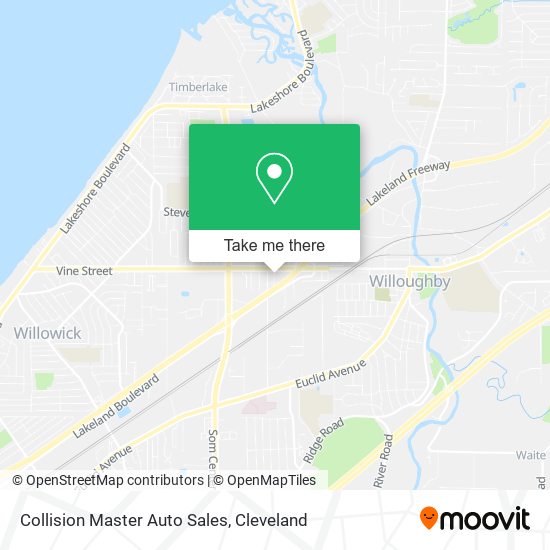 Collision Master Auto Sales map