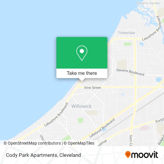 Mapa de Cody Park Apartments