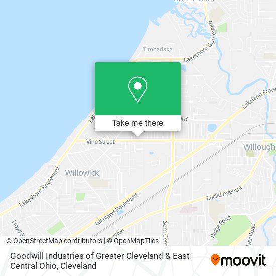 Goodwill Industries of Greater Cleveland & East Central Ohio map