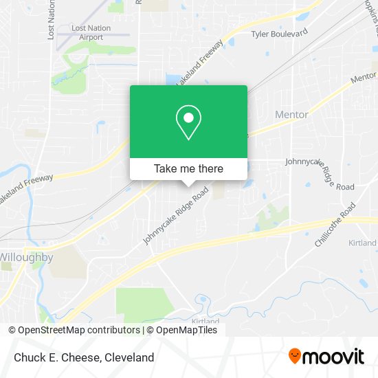 Mapa de Chuck E. Cheese