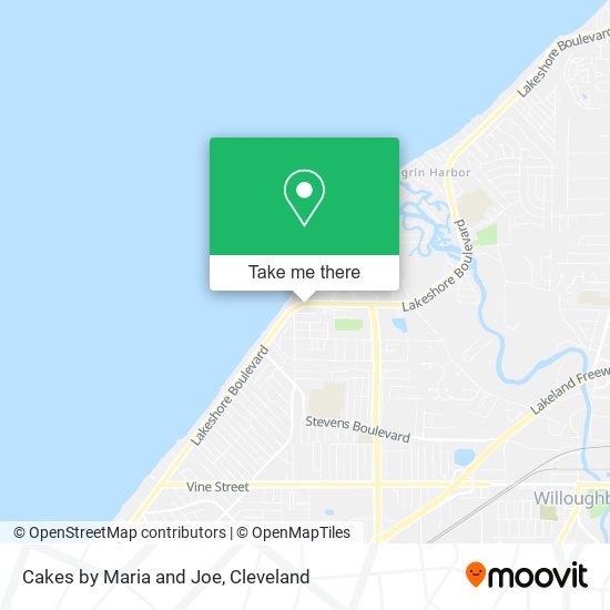 Cakes by Maria and Joe map