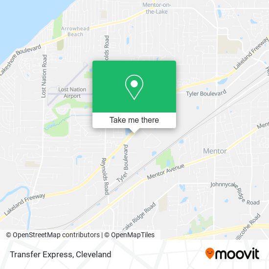 Mapa de Transfer Express
