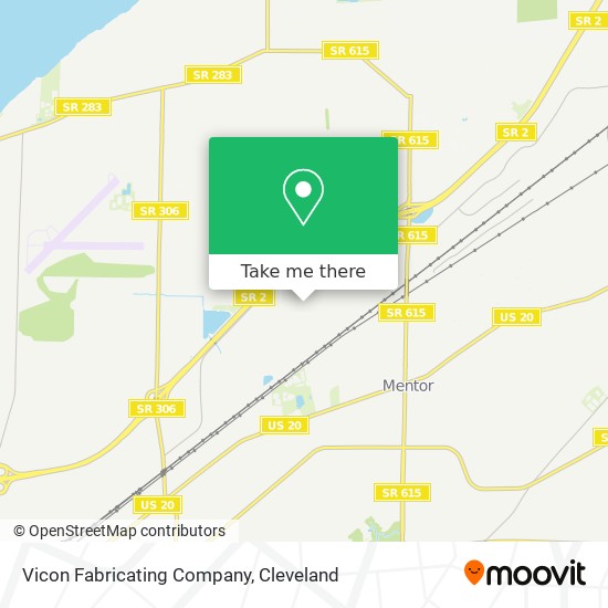 Vicon Fabricating Company map