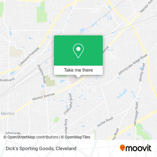 Dick's Sporting Goods map