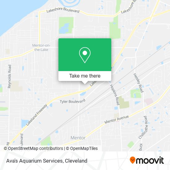 Ava's Aquarium Services map