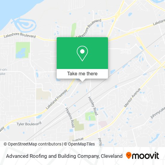 Mapa de Advanced Roofing and Building Company