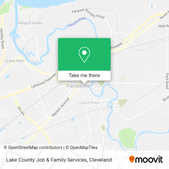 Lake County Job & Family Services map