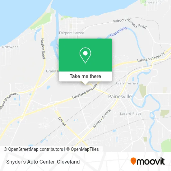Snyder's Auto Center map