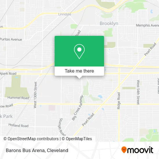 Barons Bus Arena map