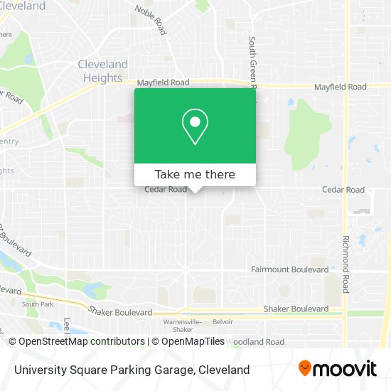 University Square Parking Garage map