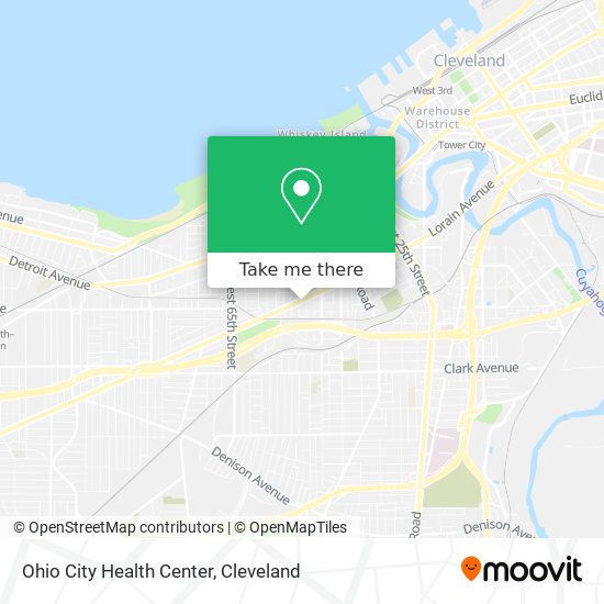 Ohio City Health Center map