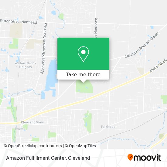 Amazon Fulfillment Center map