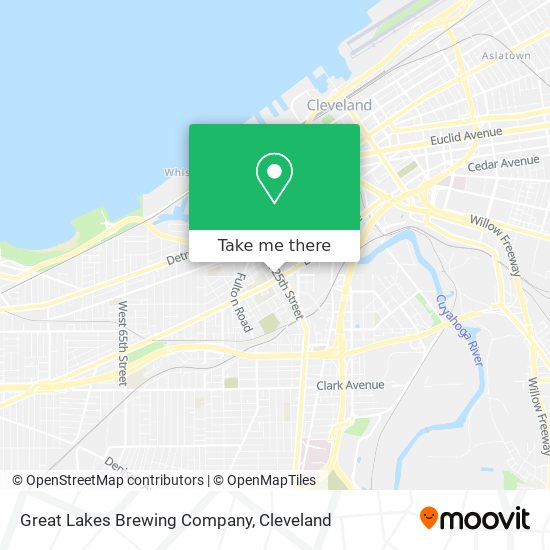 Mapa de Great Lakes Brewing Company