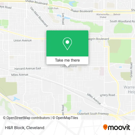 H&R Block map