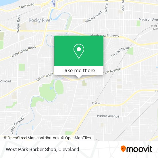 West Park Barber Shop map