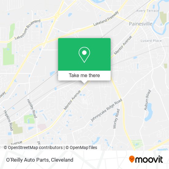 Mapa de O'Reilly Auto Parts