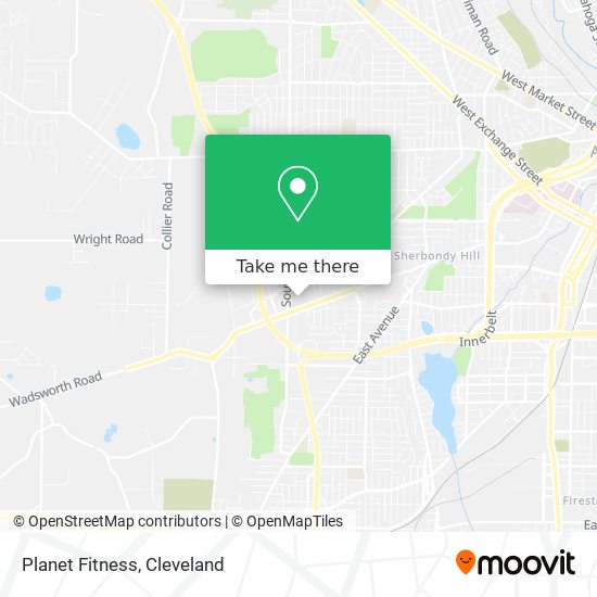 Planet Fitness map