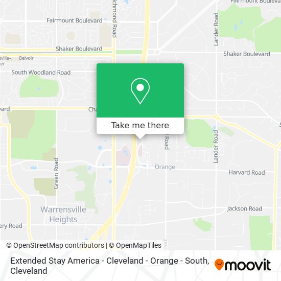 Extended Stay America - Cleveland - Orange - South map