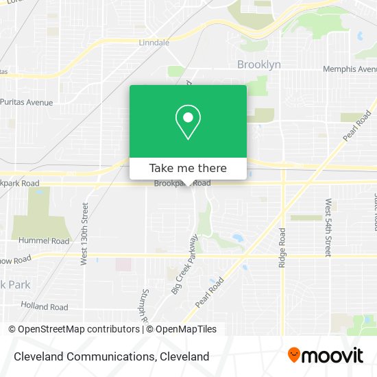 Cleveland Communications map