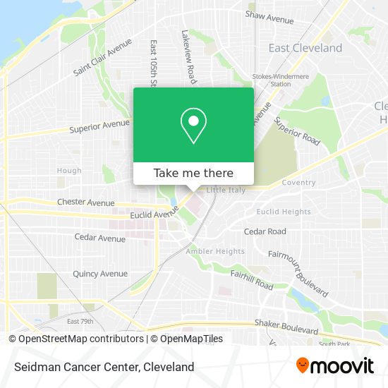 Seidman Cancer Center map