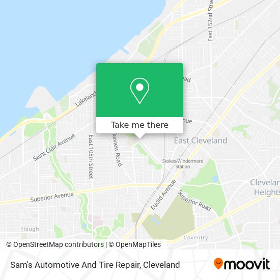 Sam's Automotive And Tire Repair map