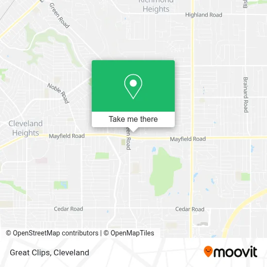 Great Clips map