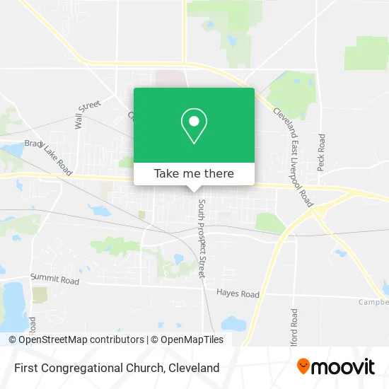 First Congregational Church map