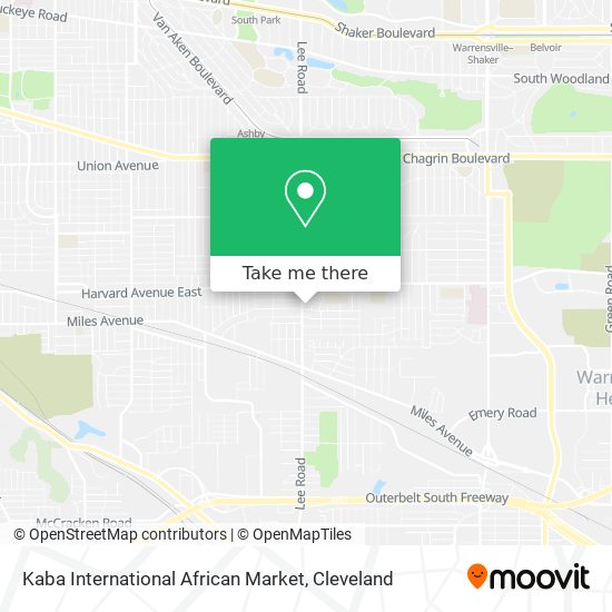 Mapa de Kaba International African Market