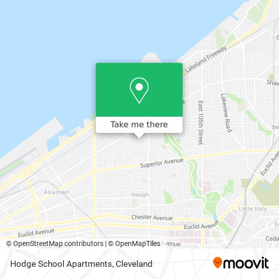 Mapa de Hodge School Apartments