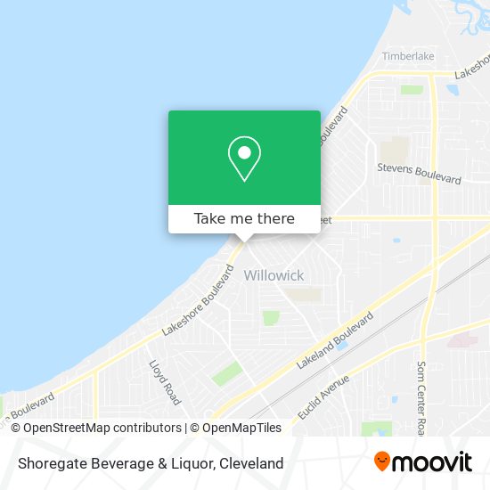 Mapa de Shoregate Beverage & Liquor