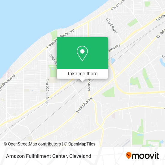 Amazon Fullfillment Center map