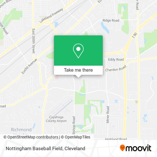 Nottingham Baseball Field map