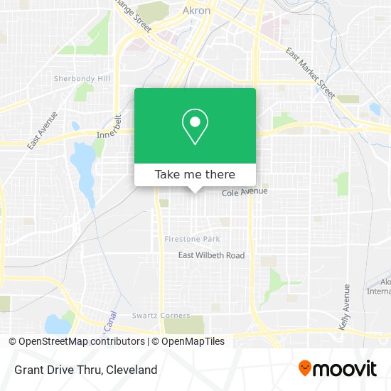 Mapa de Grant Drive Thru