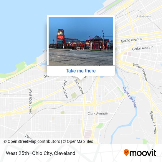 Mapa de West 25th–Ohio City