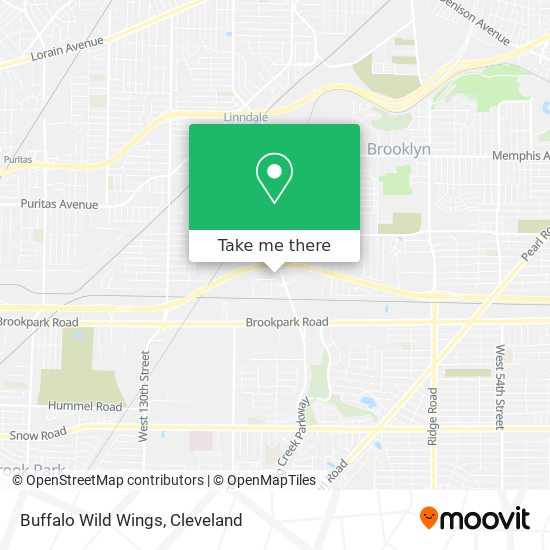 Buffalo Wild Wings map