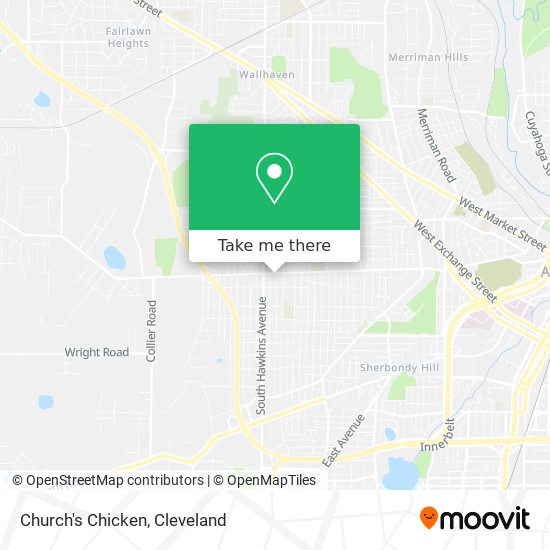 Church's Chicken map