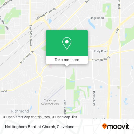 Nottingham Baptist Church map
